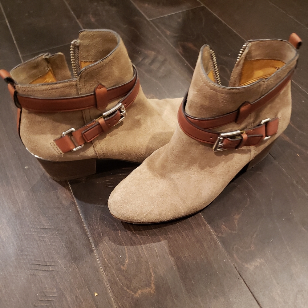 Coach Pauline ankle boots suede tan - Picture 3 of 6